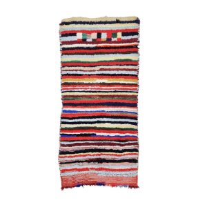 SYLIE- Striped Moroccan Vintage Colorful 2'8"x6'2"Rug