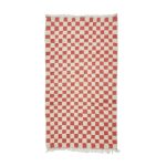 PERLAN -Checkered Pink Beni Ourain Berber 3'5"x6'2"Rug