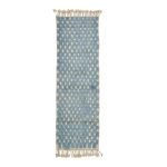 KHANSA - Tribal Baby Blue Checkered Beni Ourain 3'x9'1"Rug