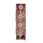 POMLA- Geometric Berber Maroon Vintage 2'6"x10' Rug