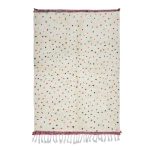 TUNAR- Dotted Tribal Green Beni Ourain 5'2"x7'7" Rug