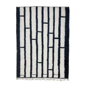 IKIM- Black & White Beni Ourain Moroccan 8'7''x11'8" Rug