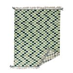 GUPTA- Green Beni Ourain Checkered Wool 9'x11'5'' Rug