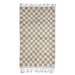 KANAT - Beni Ourain Handmade Beige 4'6''x8' Wool Rug