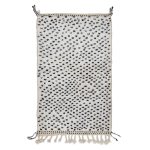 FARIDA- Dotted Black & White Beni Ourain Rug