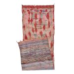 NAFIS - Red Geometric Vintage 2'8''x9'2" Wool Rug