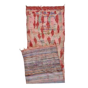 NAFIS - Red Geometric Vintage 2'8''x9'2" Wool Rug