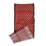 NAEJIS- Red Geometric Berber Moroccan3'2''x7'6"Rug