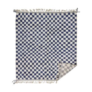 NEFSA- Checkered Beni Ourain Berber Berber Wool 8'2''x9'8'' Rug