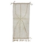LUMJA- White Beni Ourain Moroccan Berber Wool Carpet