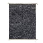 ADRIAN- Black Beni Ourain Dotted Tribal 9'x11'4'' Wool Rug