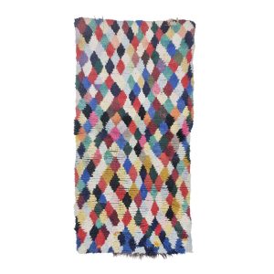 KAYL - Colorful Geometric Vintage Brber Wool 3'x6' Rug