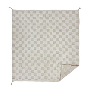 NIYA - Checkered Beni Ourain Berber Berber Wool 7'x7'4 ft Rug