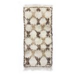 TAFRARA- Geometric Vintage Brown Beniourain 2x5 Rug