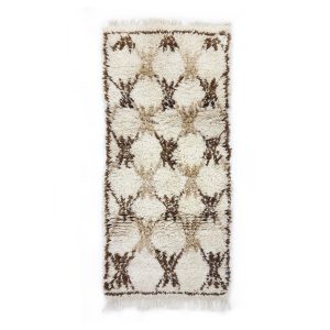 TAFRARA- Geometric Vintage Brown Beniourain 2x5 Rug