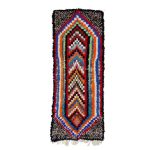 IDER- Moroccan Geometric Vintage Black Rug 5x6