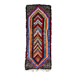 IDER- Moroccan Geometric Vintage Black Rug 5x6