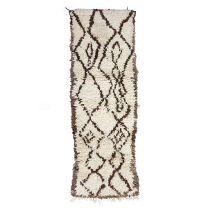 SEKURRA- Geomatric Vintage Brown Beniourain 2x7 Rug