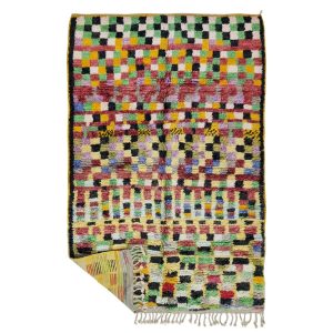 TASLIT- Berber Checkered funky Boujaad 5x8 Rug