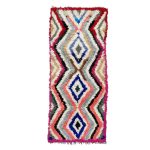 UDAD- Moroccan Geometric Vintage Funky Rug 2x6
