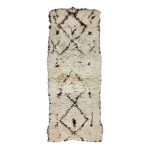 WARARNI- Moroccan Geometric Vintage Brown Rug 2x5