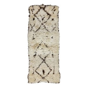 WARARNI- Moroccan Geometric Vintage Brown Rug 2x5