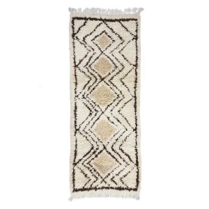 TAKAMA- Geometric Vintage Brown Beniourain 2x6 Rug