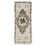 TAMENZUT- Geometric Vintage Brown Beniourain 2x6 Rug