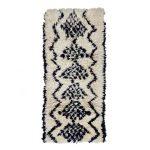 TAFRAWT - Geometric Vintage Black Beniourain 2x5 Rug