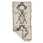 TAFSUT - Geometric Vintage Brown Beniourain 2x5 Rug