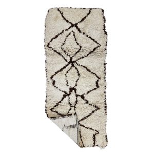 TAFRARA - Geometric Vintage Brown Beniourain 2x5 Rug