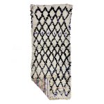 ASIF - Geometric Vintage Black Beniourain 2x6 Rug