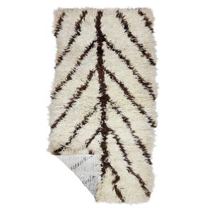 TUNZA- Striped Vintage Brown Beniourain 3x5 Rug