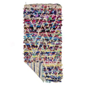TINHINAN- Zig Zag Vintage Funky Boucherouite 2x6 Rug