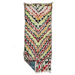 TANILA- Geometric Vintage Funky Boucherouite 3x10 Rug