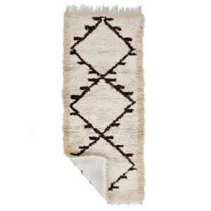 ARENAS - Geometric Vintage Brown Beniourain 2x6 Rug
