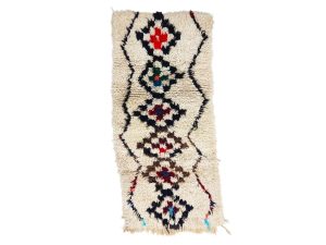 TAVRET- Geometric Vintage Black Beniourain 2x5 Rug