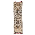 TENAS - Berber Geometric Brown Wool Boujaad 2x7 Rug