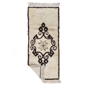TITHRIT- Geometric Vintage Brown Beniourain 2x6 Rug