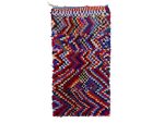 TAVRET- Zigzag Vintage Colorful Boucherouite 3x6 Rug