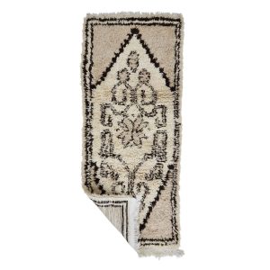 NUMINSA - Geometric Vintage Brown Beniourain 2x6 Rug