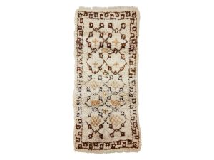 TALA- Geometric Vintage Brown Beniourain 2x5 Rug