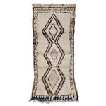 ILLI- Geometric Vintage Brown Beniourain 2x5 Area Rug