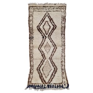 ILLI- Geometric Vintage Brown Beniourain 2x5 Area Rug