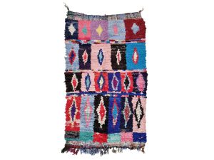 Udad - Moroccan Handmade Geometric  Vintage Cotton 3x5 Rug