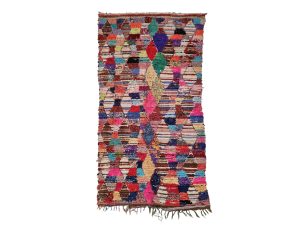 Tadla - Moroccan Handmade Geometric  Vintage Cotton 4x8 Rug