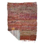 Anaruz - Moroccan Handmade Minimaslist Vintage Cotton wool 4x5 Rug