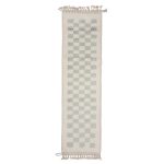 Bacha - Checkered Vintage White Wool Beniourain 2x7 Rug