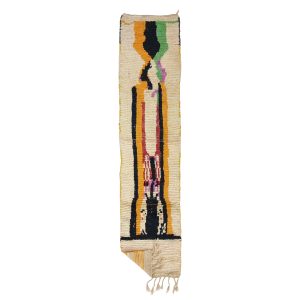 Tagmatt- Moroccan Handmade Boujaad Rug 2x9 Wool Carpet