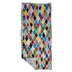 Azul - Geometric Vintage 2x6 Multicolor Boucherouite Rug